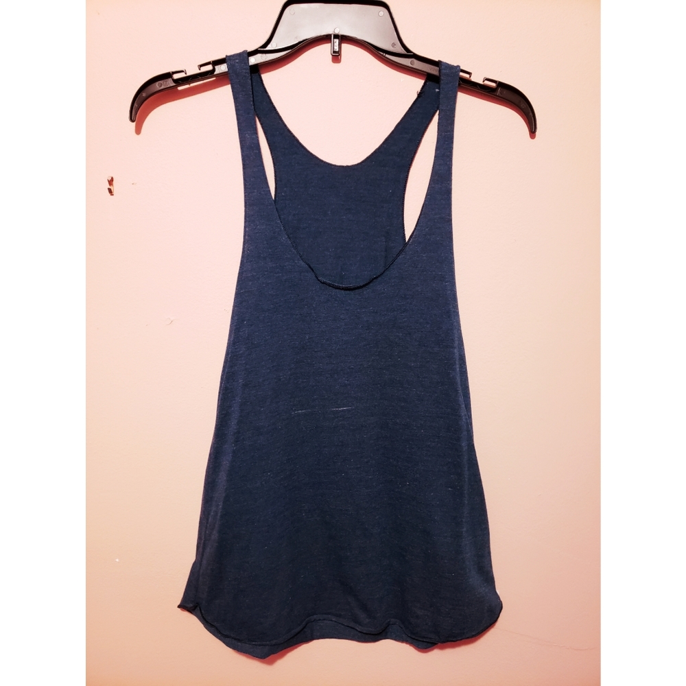 Blue Racerback American Apparel Tank Top